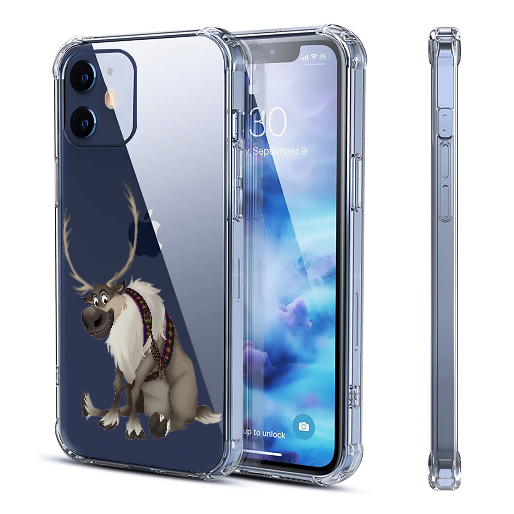 （画像用） アナと雪の女王 アンナ エルサ Frozen Anna Elsa 【iPhone 12シリーズ対応】透明スマホケース（クリアソフトケース）